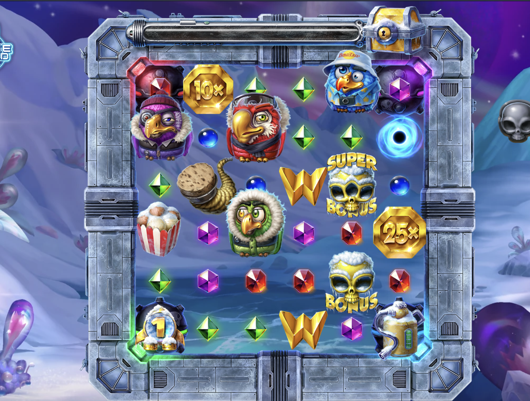 Pirots 4 Frozen Fury wereld