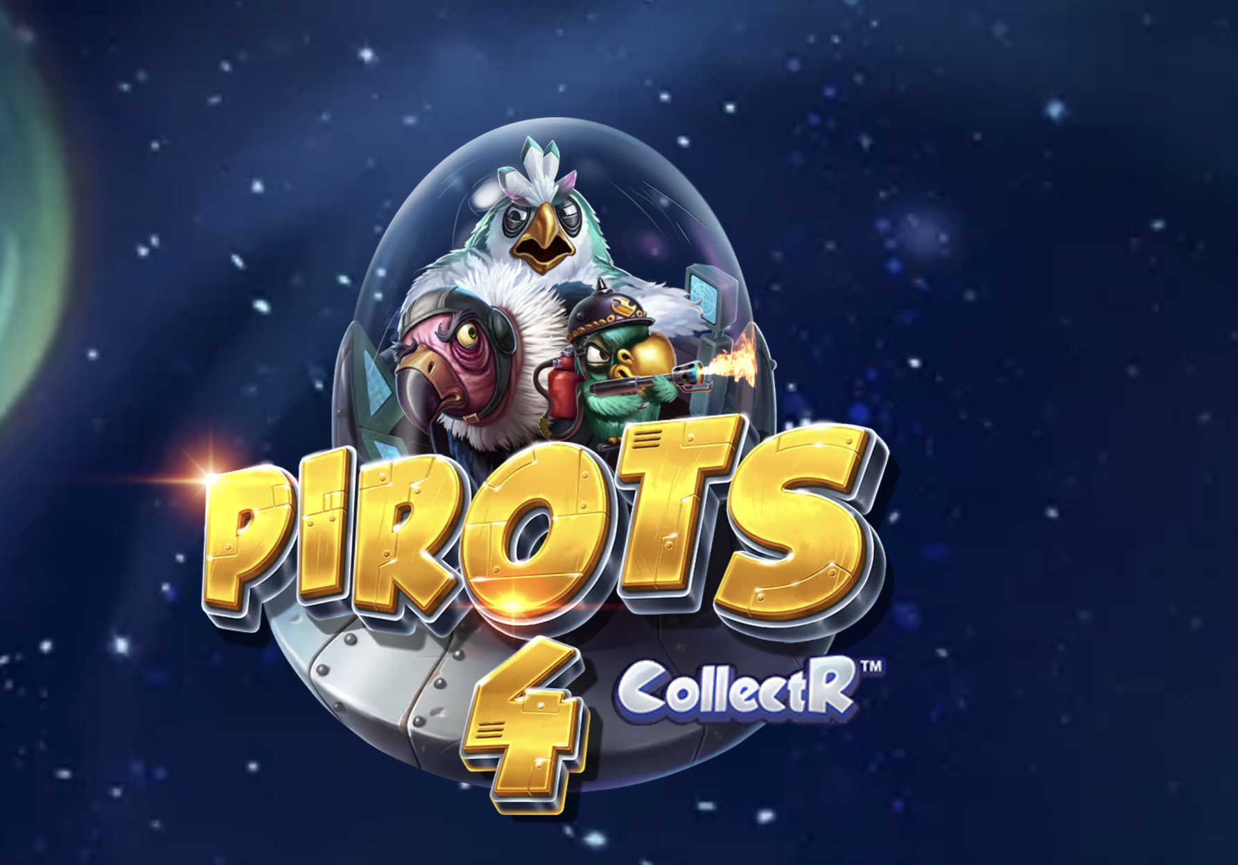 Pirots 4 van ELK Studios — titelscherm